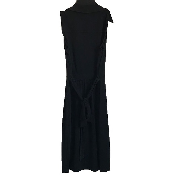 New York & Co. black v-neck collar tie back XS - Picture 3 of 7